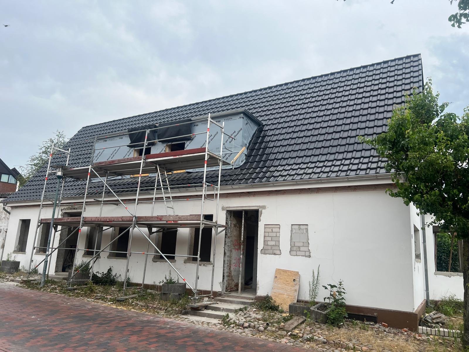 Dakrenovatie in uitvoering