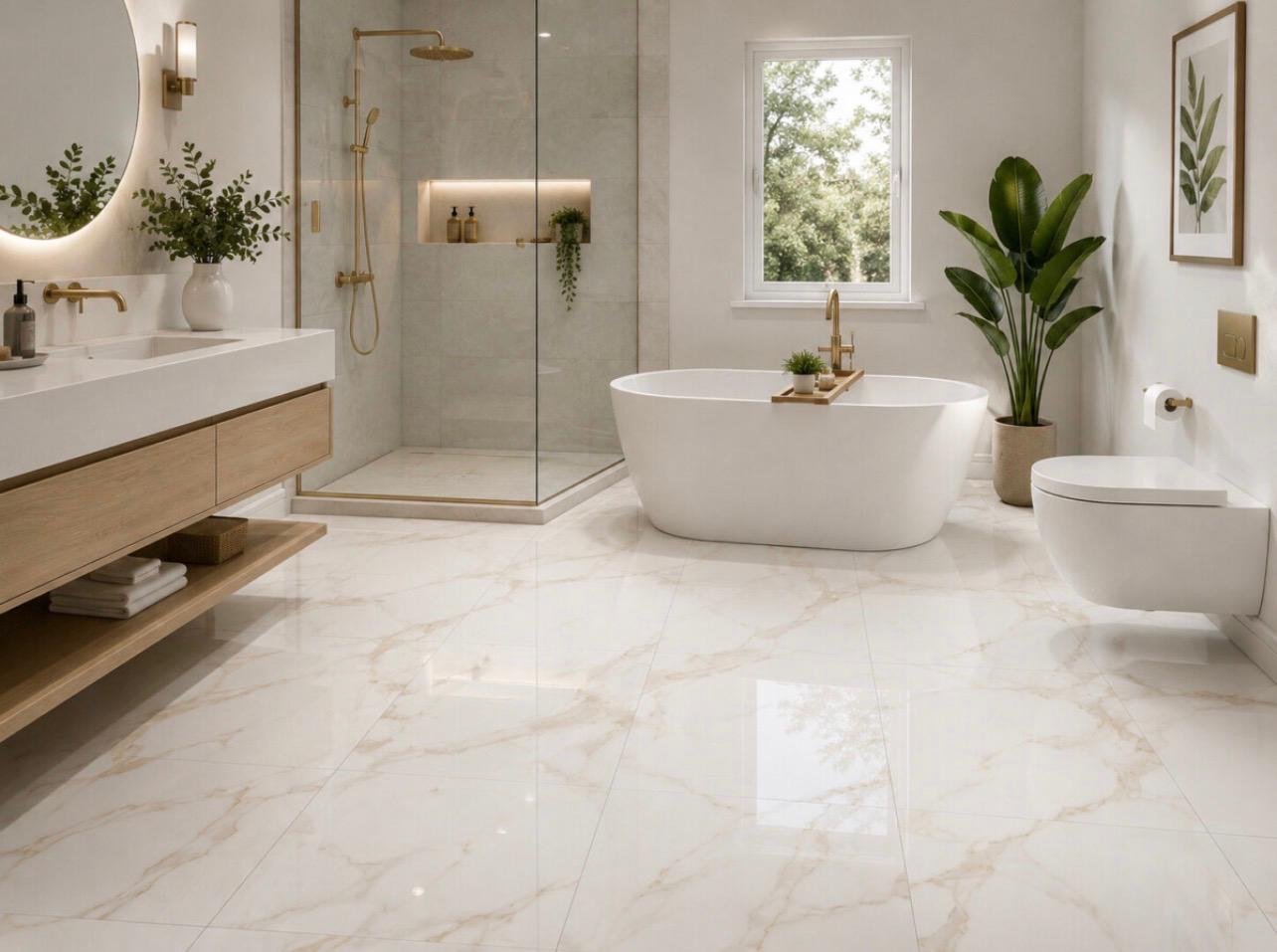 Afgewerkte badkamer